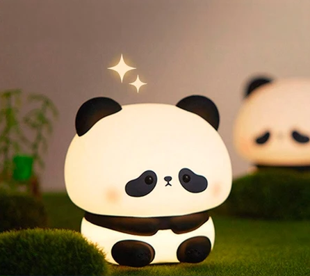 Luminária e Abajur de Panda fofo com Luz Quente e Confortável